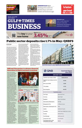 Cover of Gulf Times Business
