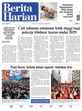 Cover of Berita Harian