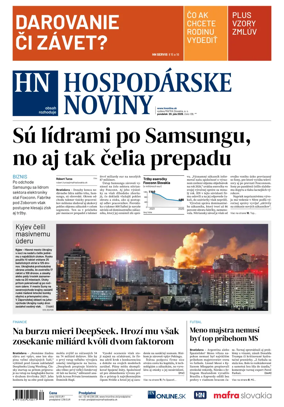 Cover of Hospodarske noviny