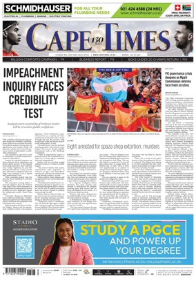 Cover of Cape Times