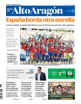 Cover of Diario del Alto Aragon