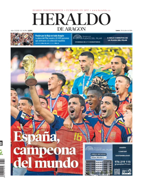 Cover of Heraldo de Aragon