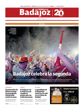Cover of La Cronica de Badajoz BE