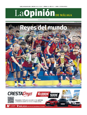 Cover of La Opinion de Malaga
