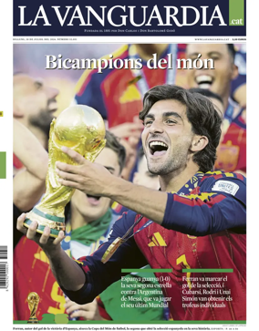 Cover of La Vanguardia (Catalonia - 1st edition)