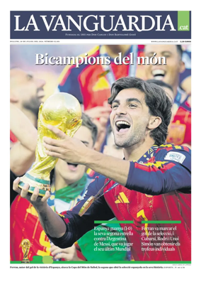 Cover of La Vanguardia (Catala)