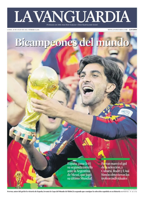 Cover of La Vanguardia