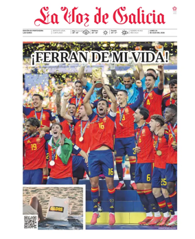 Cover of La Voz de Galicia (Pontevedra)