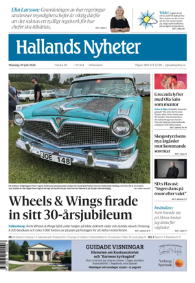 Cover of Hallands Nyheter