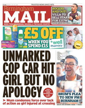 Cover of Birmingham Mail