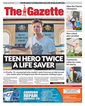 Cover of Blackpool Gazette