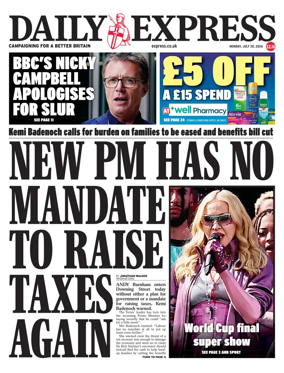 Cover of Daily Express