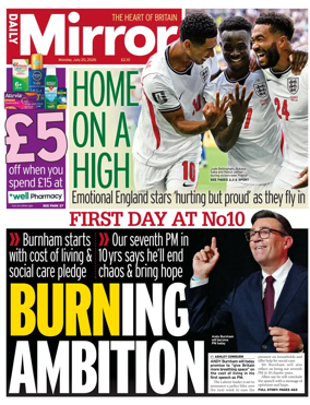 Cover of Daily Mirror