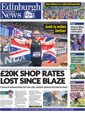 Cover of Edinburgh Evening News