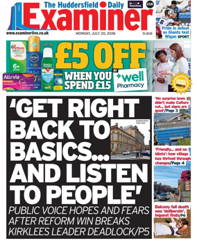 Cover of Huddersfield Daily Examiner