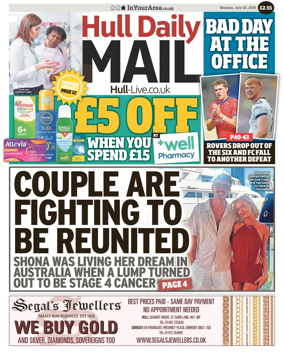 Cover of Hull Daily Mail