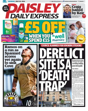 Cover of Paisley Daily Express