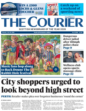 Cover of The Courier & Advertiser (Perth and Perthshire Edition)