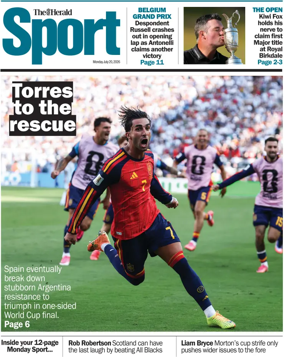 Cover of Herald Sport