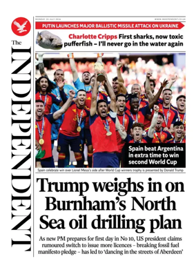 Cover of The Independent