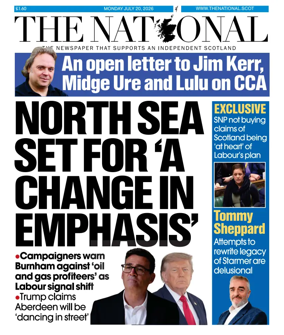 Cover of The National (Scotland)