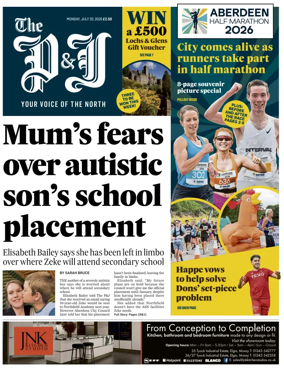 Cover of The Press and Journal (Aberdeen and Aberdeenshire)