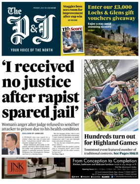 Cover of The Press and Journal (Inverness Highlands and Islands)