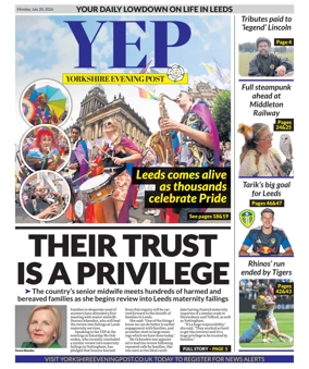 Cover of Yorkshire Evening Post