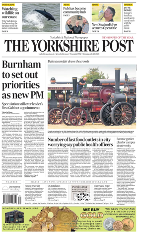 Cover of Yorkshire Post