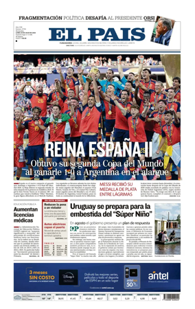 Cover of El Pais (Uruguay)