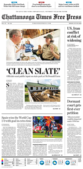 Cover of Chattanooga Times Free Press