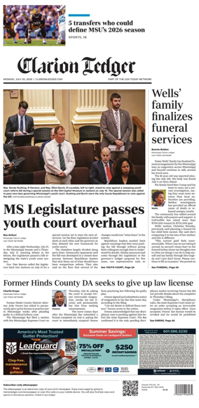 Cover of Clarion Ledger