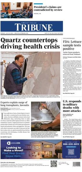 Cover of Great Falls Tribune