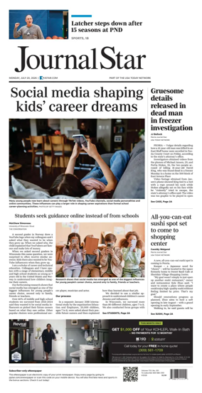 Cover of Journal Star (Peoria)