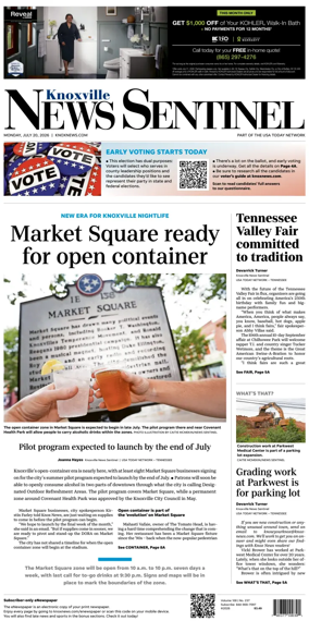 Cover of Knoxville News Sentinel