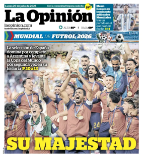 Cover of La Opinion