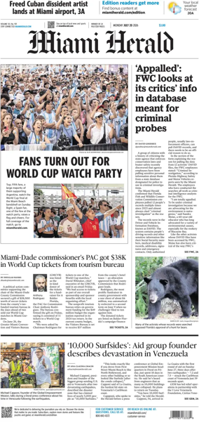 Cover of Miami Herald