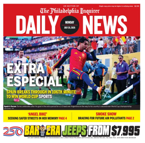 Cover of Philadelphia Daily News