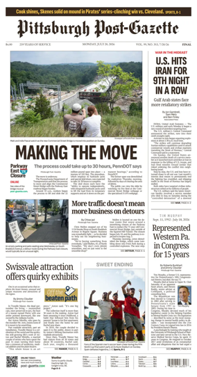 Cover of Pittsburgh Post-Gazette