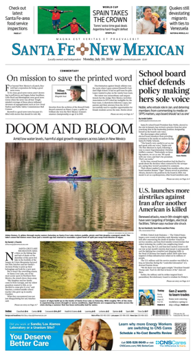 Cover of Santa Fe New Mexican