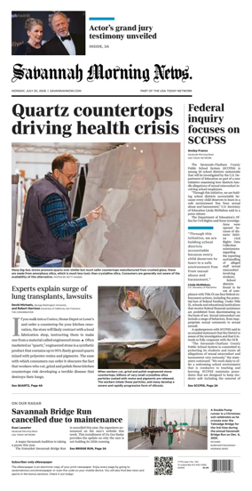 Cover of Savannah Morning News