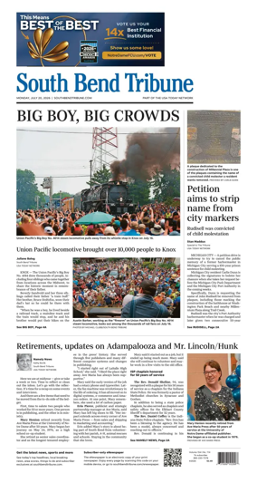 Cover of South Bend Tribune
