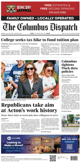 Cover of The Columbus Dispatch