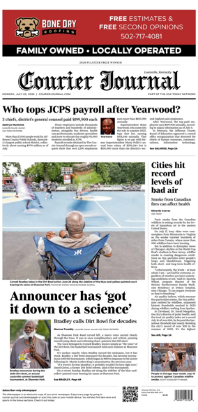 Cover of The Courier-Journal (Louisville)