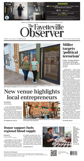 Cover of The Fayetteville Observer