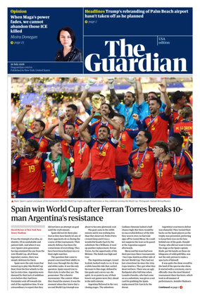 Cover of The Guardian (USA)