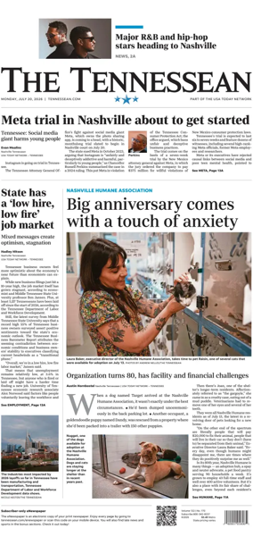 Cover of The Tennessean