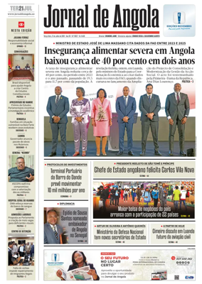 Cover of Jornal de Angola