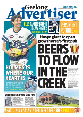 Cover of Geelong Advertiser