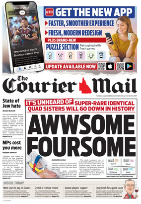 Cover of The Courier-Mail